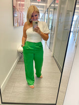 Dream satin green pants